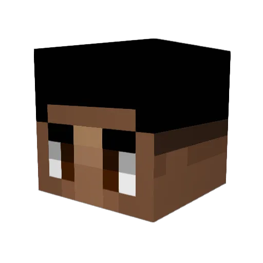 NotNavix Minecraft avatar head, 3D render