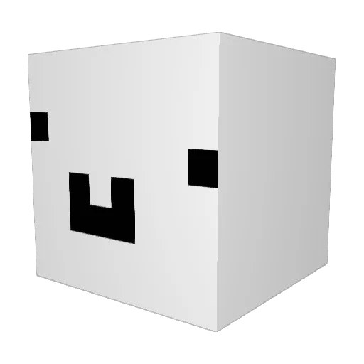 NotNitrex Minecraft avatar head, 3D render