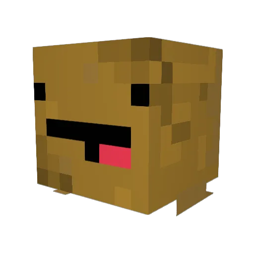 NotNodle Minecraft avatar head, 3D render