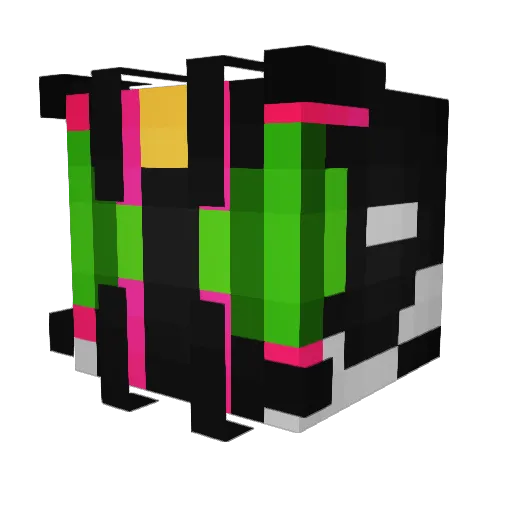 NotNuggzz Minecraft avatar head, 3D render