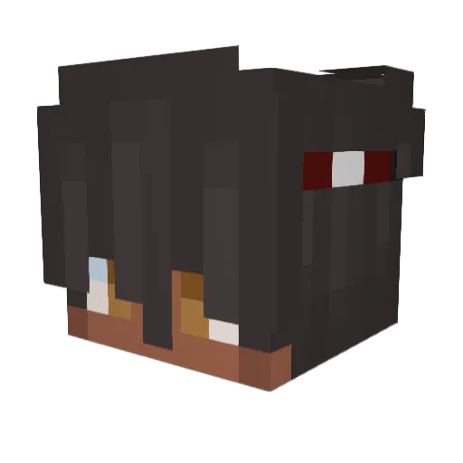 NotOddzy Minecraft avatar head, 3D render