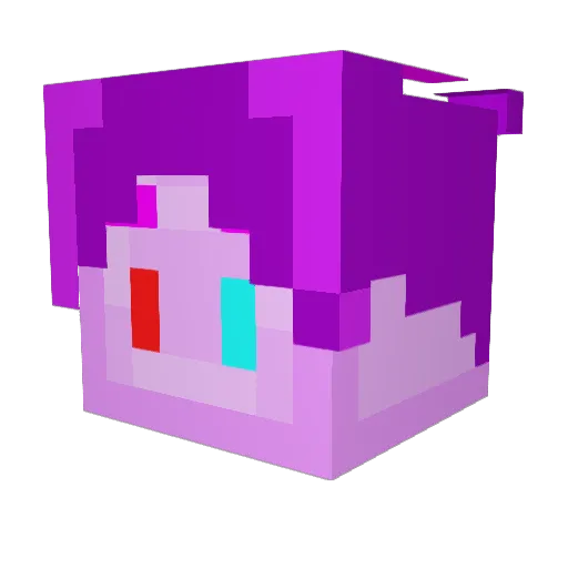 NotOkashiiii Minecraft avatar head, 3D render