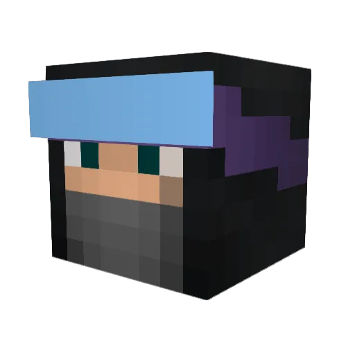 NotOmario Minecraft avatar head, 3D render