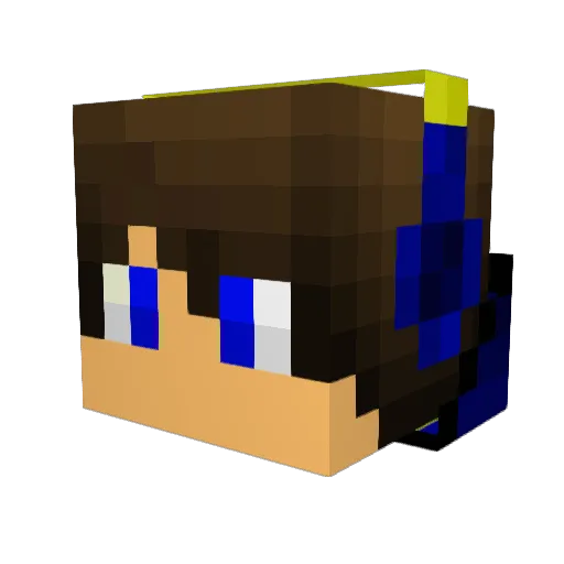 NotPrithishYT Minecraft avatar head, 3D render
