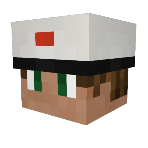 NotR0e Minecraft avatar head, 3D render