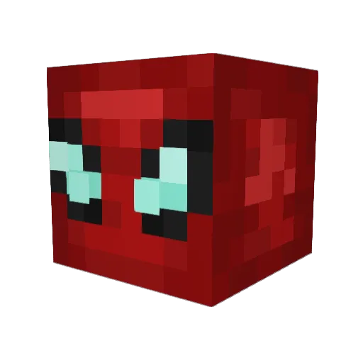 NotRacek Minecraft avatar head, 3D render