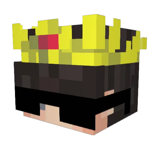 NotRanaxD Minecraft avatar head, 3D render
