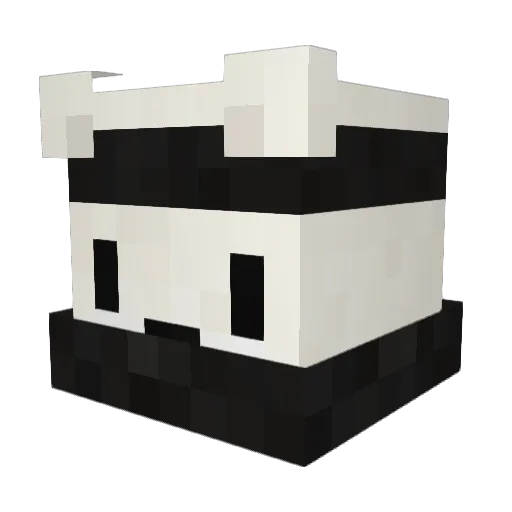 NotRaptor Minecraft avatar head, 3D render