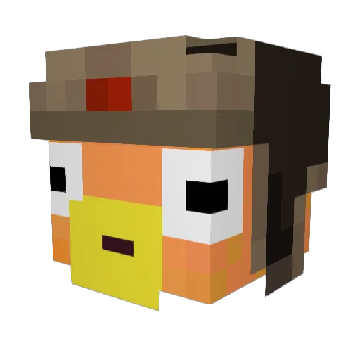 NotRaul_ Minecraft avatar head, 3D render