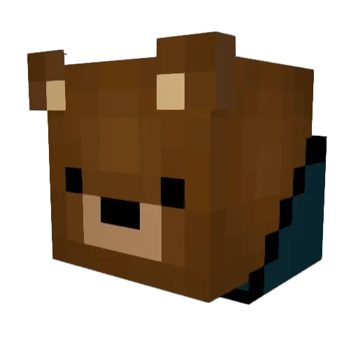 NotReallyABot01 Minecraft avatar head, 3D render