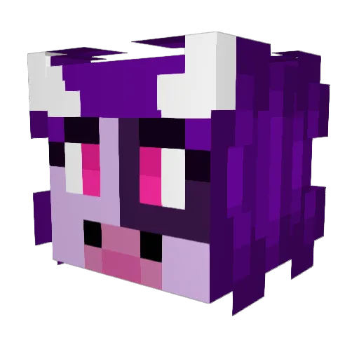 NotRedburden Minecraft avatar head, 3D render