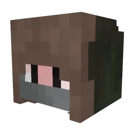 NotRichard051 Minecraft avatar head, 3D render