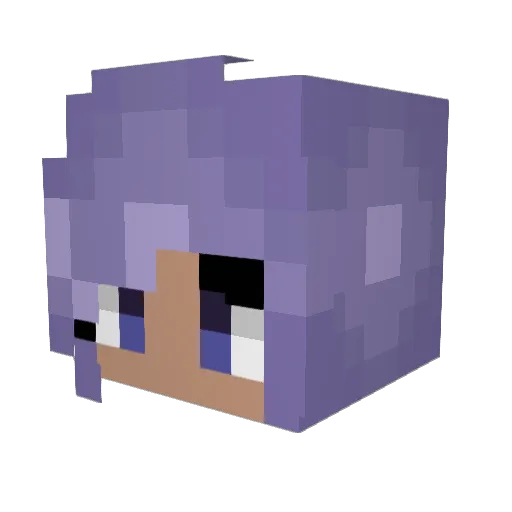 NotRin_ Minecraft avatar head, 3D render