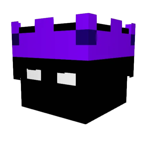 NotRptr Minecraft avatar head, 3D render