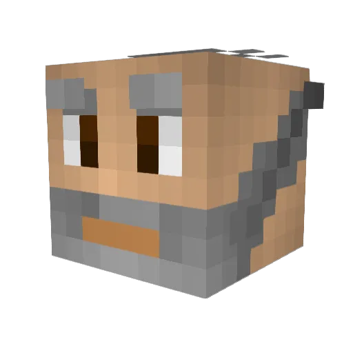 NotRukixd Minecraft avatar head, 3D render