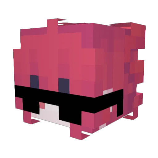 NotRuxer Minecraft avatar head, 3D render