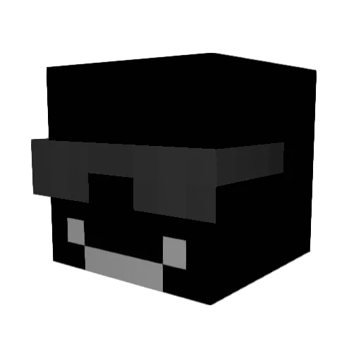 NotSahx Minecraft avatar head, 3D render