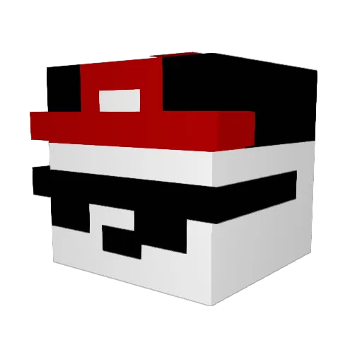 NotSakk Minecraft avatar head, 3D render