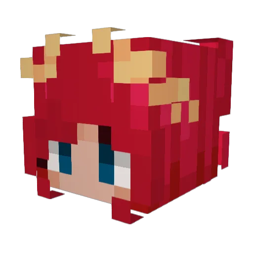 NotSavira Minecraft avatar head, 3D render
