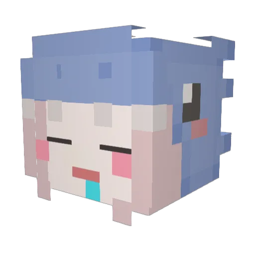 NotSh0ei Minecraft avatar head, 3D render