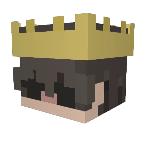 NotShamir_ Minecraft avatar head, 3D render