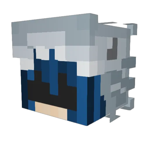 NotShanna Minecraft avatar head, 3D render