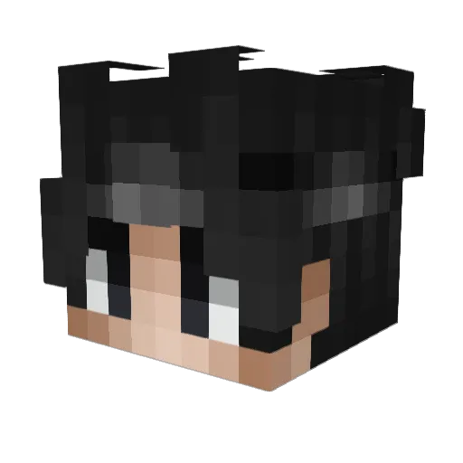 NotShenn Minecraft avatar head, 3D render