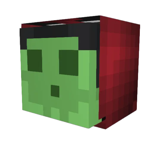 NotSinful Minecraft avatar head, 3D render