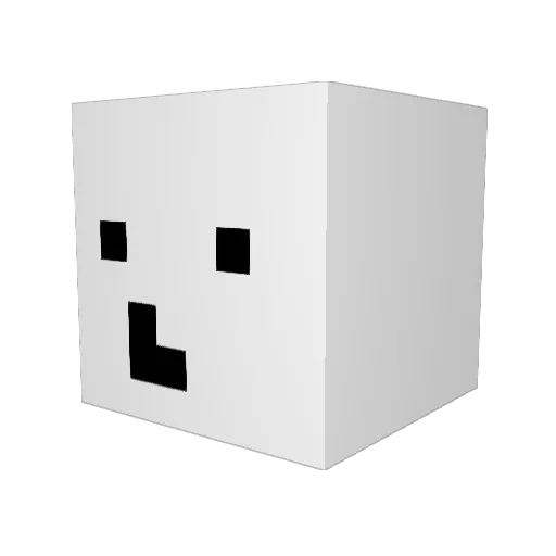 NotSipo Minecraft avatar head, 3D render