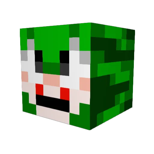 NotSoDevy Minecraft avatar head, 3D render