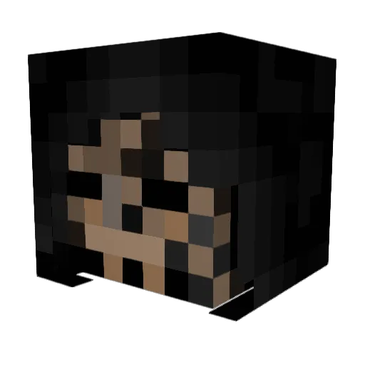 NotSoSeriousGuy Minecraft avatar head, 3D render