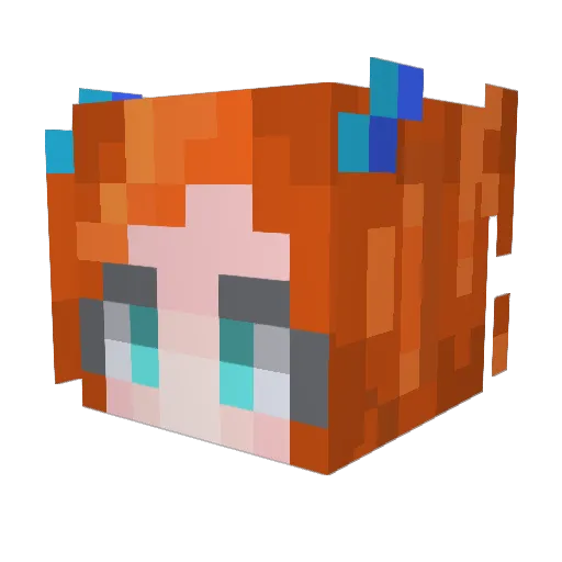 NotSoWAPxo Minecraft avatar head, 3D render