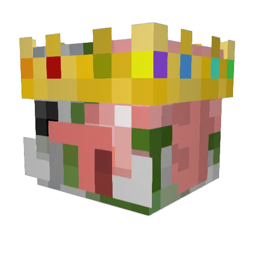 NotSparkYt Minecraft avatar head, 3D render