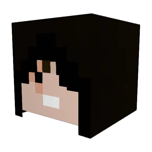 NotSugar Minecraft avatar head, 3D render