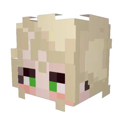 NotSugoye Minecraft avatar head, 3D render