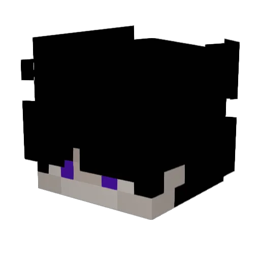 NotSytex Minecraft avatar head, 3D render