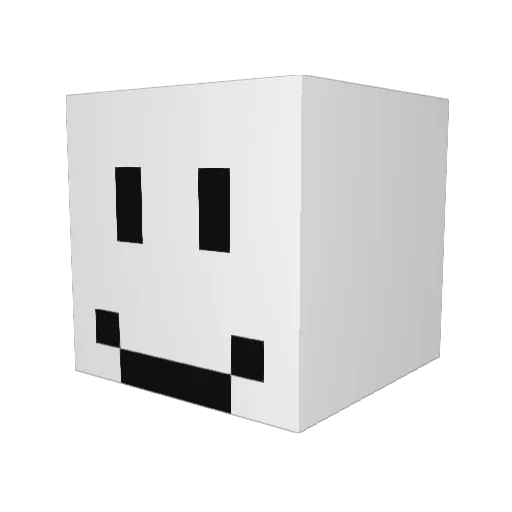 NotTee Minecraft avatar head, 3D render