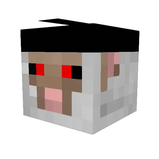 NotThatFamous Minecraft avatar head, 3D render