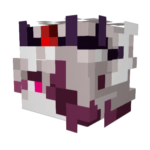 NotTheBlade Minecraft avatar head, 3D render