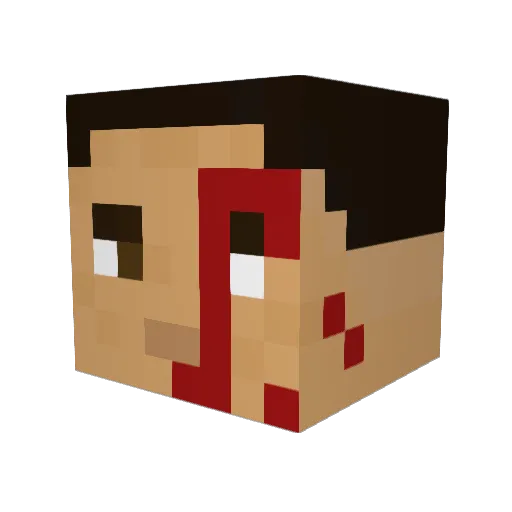 NotTheMauler Minecraft avatar head, 3D render