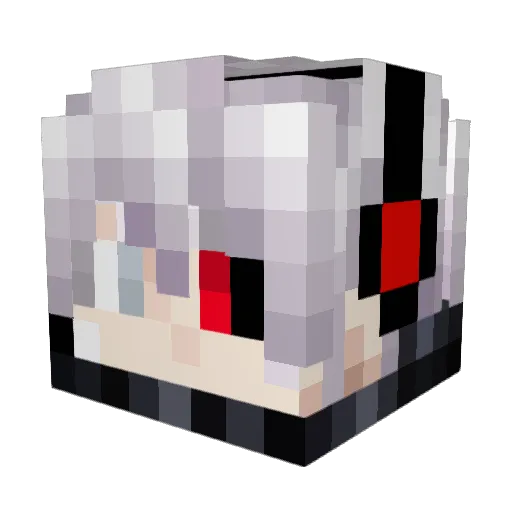 NotTheRealNinja Minecraft avatar head, 3D render