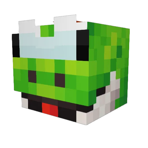 NotTheRealSoma Minecraft avatar head, 3D render