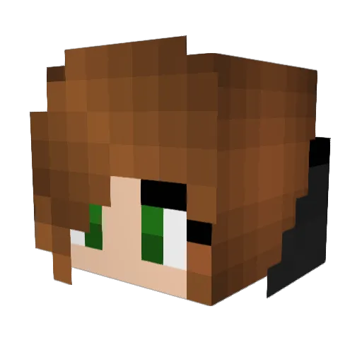 NotTheRedhead Minecraft avatar head, 3D render