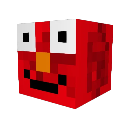 NotTheSame Minecraft avatar head, 3D render