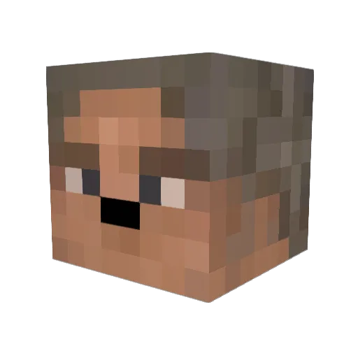 NotToeBee Minecraft avatar head, 3D render