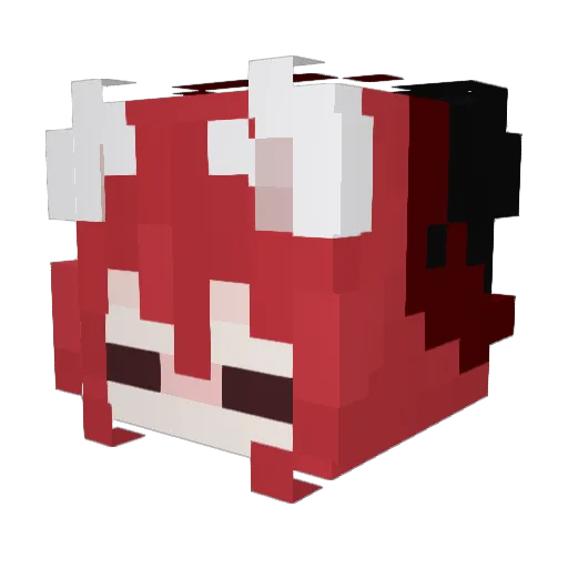 NotTsuki1 Minecraft avatar head, 3D render