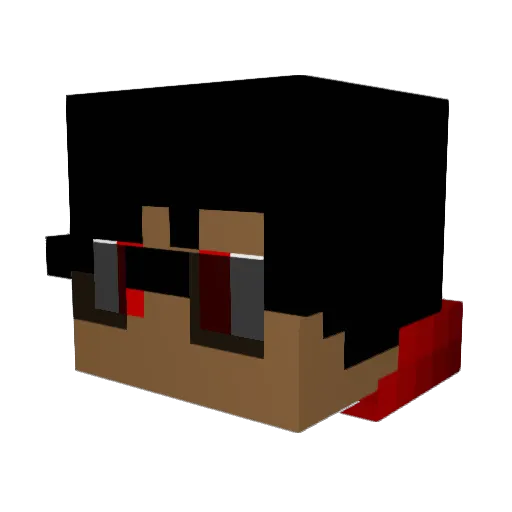 NotTxbii_ Minecraft avatar head, 3D render