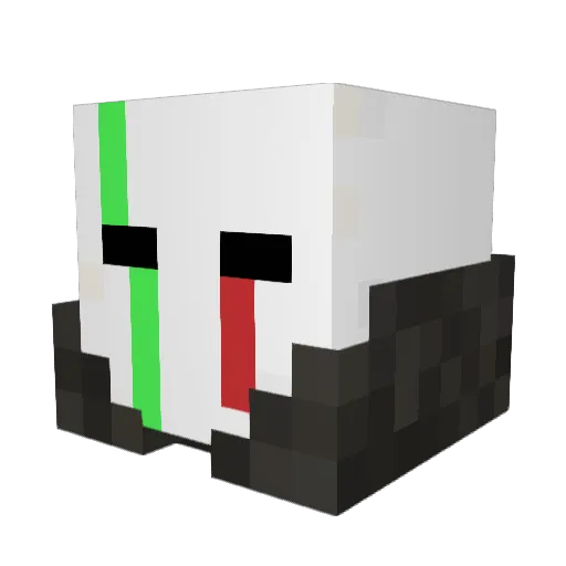 NotUnDr Minecraft avatar head, 3D render