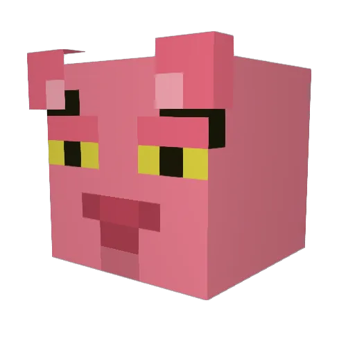 NotValters Minecraft avatar head, 3D render