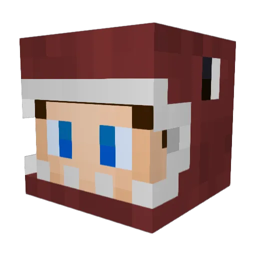 NotVentix Minecraft avatar head, 3D render